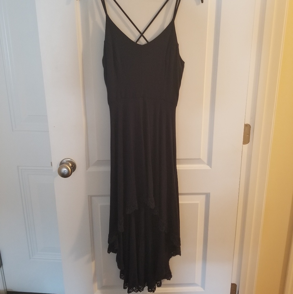 Charlotte Russe Navy Hi/low Dress